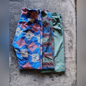 LuLaRoe leggings 3pr (OS)